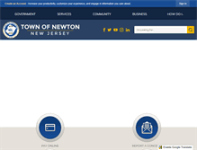 Tablet Screenshot of newtontownhall.com